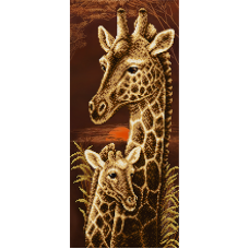 Схема для вышивки бисером "Мамина любовь Жирафы" (Схема или набор)
